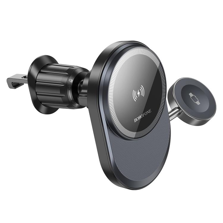 BOROFONE BH219 Fine 2 in 1 Fast Wireless Charging Car Air Outlet Holder(Black) BOROFONE BH219 Fine 2 in 1 Fast Wireless Charging Car Air Outlet Holder(Black)