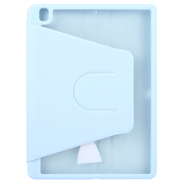 For iPad 10.2 2021 / 2020 / 2019 / Air 3 GEBEI Acrylic TPU 3-folding Rotating Smart Tablet Leather Case withh Pen Slot(Sky Blue) For iPad 10.2 2021 / 2020 / 2019 / Air 3 GEBEI Acrylic TPU 3-folding Rotating Smart Tablet Leather Case withh Pen Slot(Sky Blue)