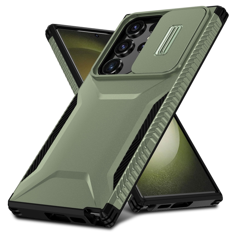 For Samsung Galaxy S23 Ultra 5G Sliding Camshield Phone Case(Alpine Green) For Samsung Galaxy S23 Ultra 5G Sliding Camshield Phone Case(Alpine Green)