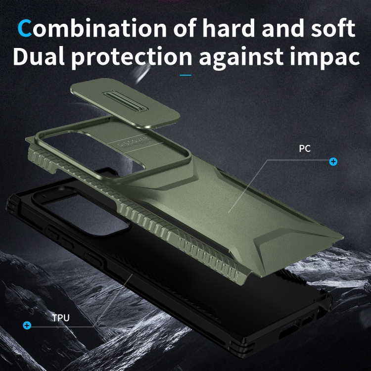 For Samsung Galaxy S23 Ultra 5G Sliding Camshield Phone Case(Alpine Green) For Samsung Galaxy S23 Ultra 5G Sliding Camshield Phone Case(Alpine Green)