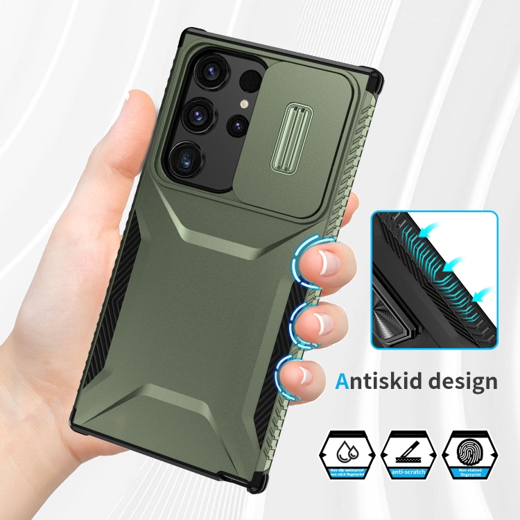 For Samsung Galaxy S23 Ultra 5G Sliding Camshield Phone Case(Alpine Green) For Samsung Galaxy S23 Ultra 5G Sliding Camshield Phone Case(Alpine Green)