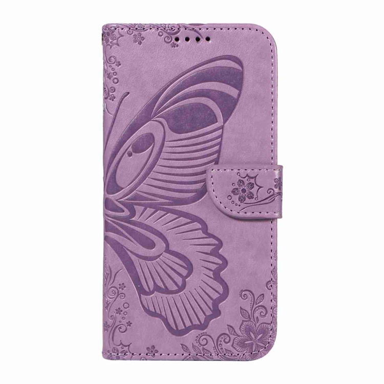 For iPhone 16 Swallowtail Butterfly Embossed Leather Phone Case(Purple) For iPhone 16 Swallowtail Butterfly Embossed Leather Phone Case(Purple)