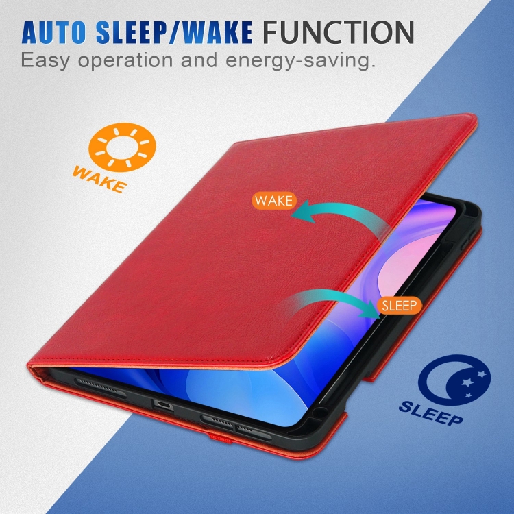 For iPad Air 11 2024 / Pro 11 2022 Front Stand Smart TPU Leather Tablet Case(Red) For iPad Air 11 2024 / Pro 11 2022 Front Stand Smart TPU Leather Tablet Case(Red)