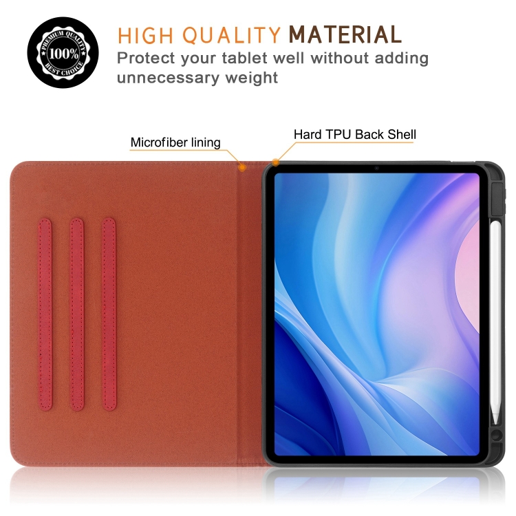 For iPad Air 11 2024 / Pro 11 2022 Front Stand Smart TPU Leather Tablet Case(Red) For iPad Air 11 2024 / Pro 11 2022 Front Stand Smart TPU Leather Tablet Case(Red)