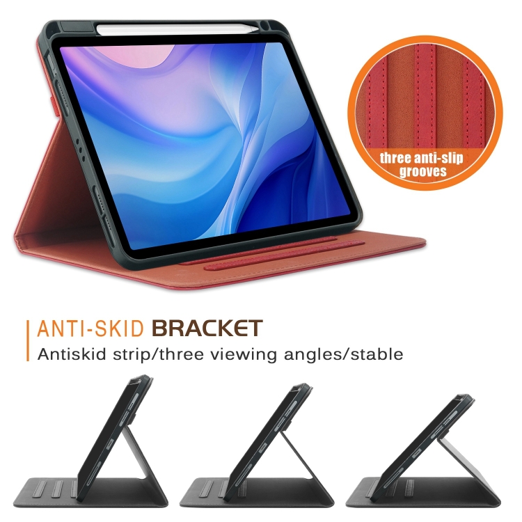 For iPad Air 11 2024 / Pro 11 2022 Front Stand Smart TPU Leather Tablet Case(Red) For iPad Air 11 2024 / Pro 11 2022 Front Stand Smart TPU Leather Tablet Case(Red)