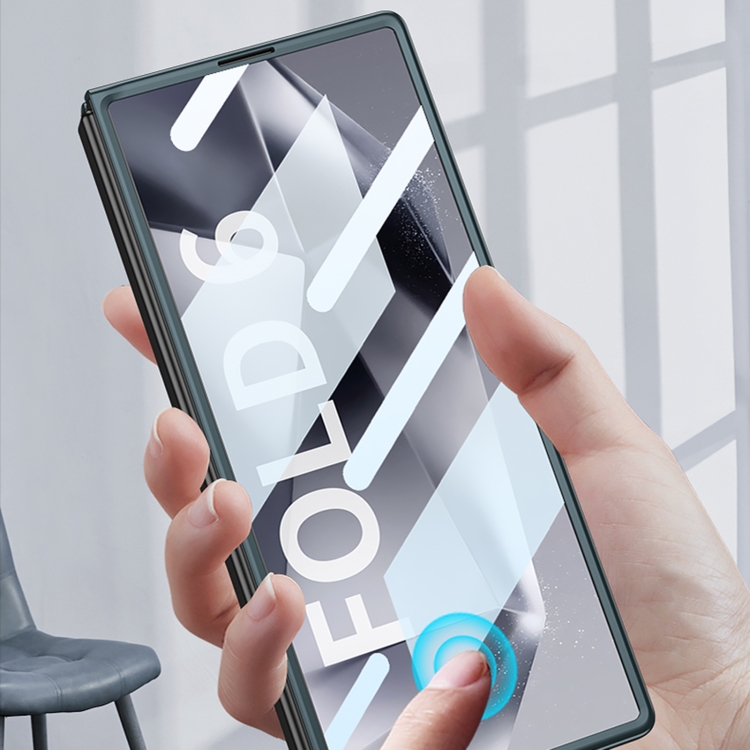 For Samsung Galaxy Z Fold6 GKK Integrated Accurate Hole Ultra-thin Square Ring Holder Phone Case(Grey) For Samsung Galaxy Z Fold6 GKK Integrated Accurate Hole Ultra-thin Square Ring Holder Phone Case(Grey)