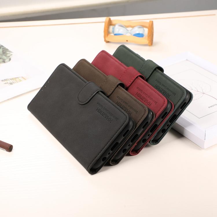 For Redmi Note 17 4G Global 169.7mm KHAZNEH Matte Texture Leather Phone Case(Black)