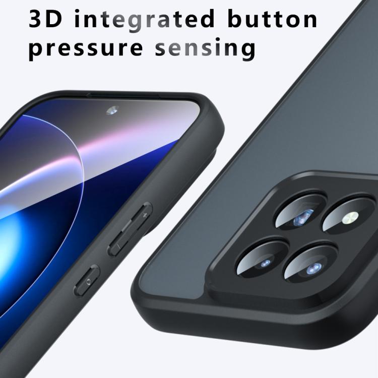 For Xiaomi 17 Max 5G Armor Precise Hole PC Hybrid TPU Phone Case(Frosted Black)