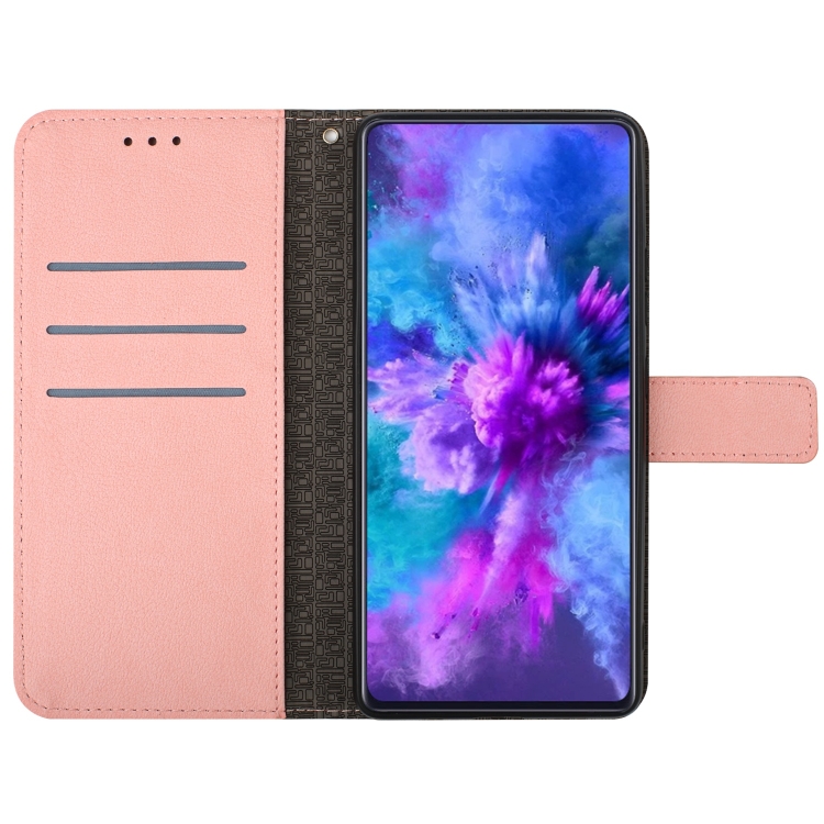 For Samsung Galaxy S24 FE Rhombic Grid Texture Leather Phone Case(Pink) For Samsung Galaxy S24 FE Rhombic Grid Texture Leather Phone Case(Pink)