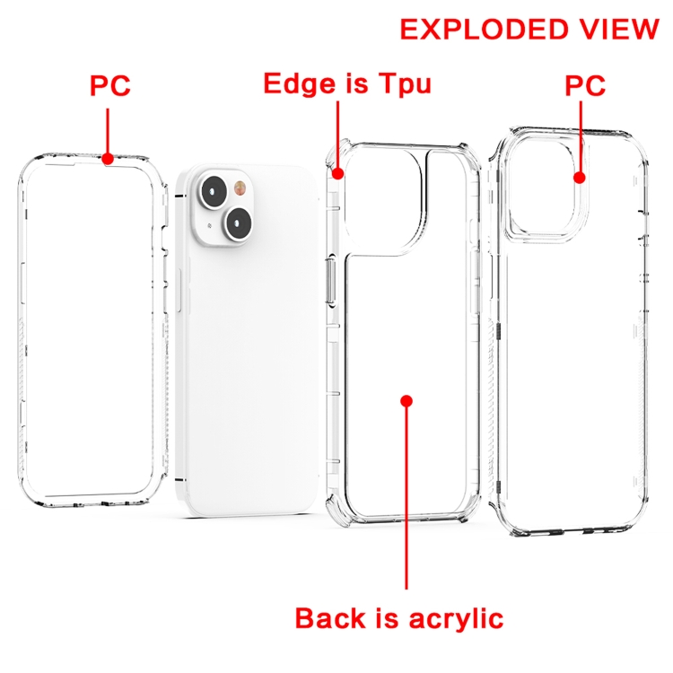 For iPhone 15 Plus Acrylic Transparent Phone Case