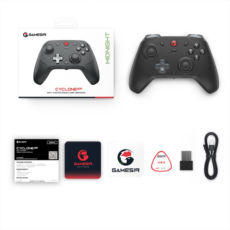 GameSir T4CP Wireless Game Controller with USB Receiver for PC/Switch/iOS/Android(Black) GameSir T4CP Wireless Game Controller with USB Receiver for PC/Switch/iOS/Android(Black)