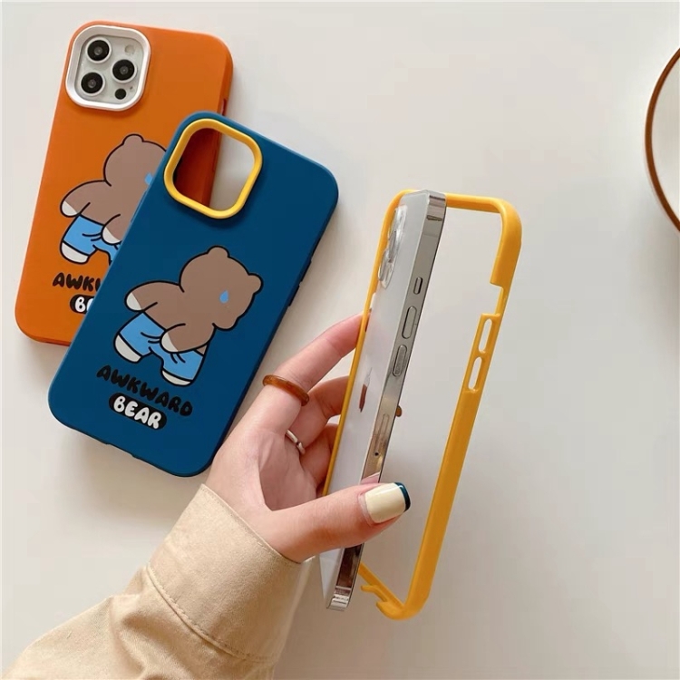 For iPhone 15 Awkward Bear PC Hybrid TPU Phone Case(Royal Blue) For iPhone 15 Awkward Bear PC Hybrid TPU Phone Case(Royal Blue)