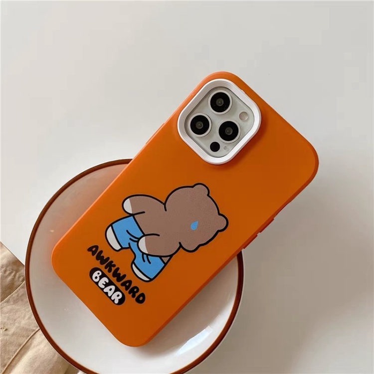 For iPhone 15 Awkward Bear PC Hybrid TPU Phone Case(Royal Blue) For iPhone 15 Awkward Bear PC Hybrid TPU Phone Case(Royal Blue)