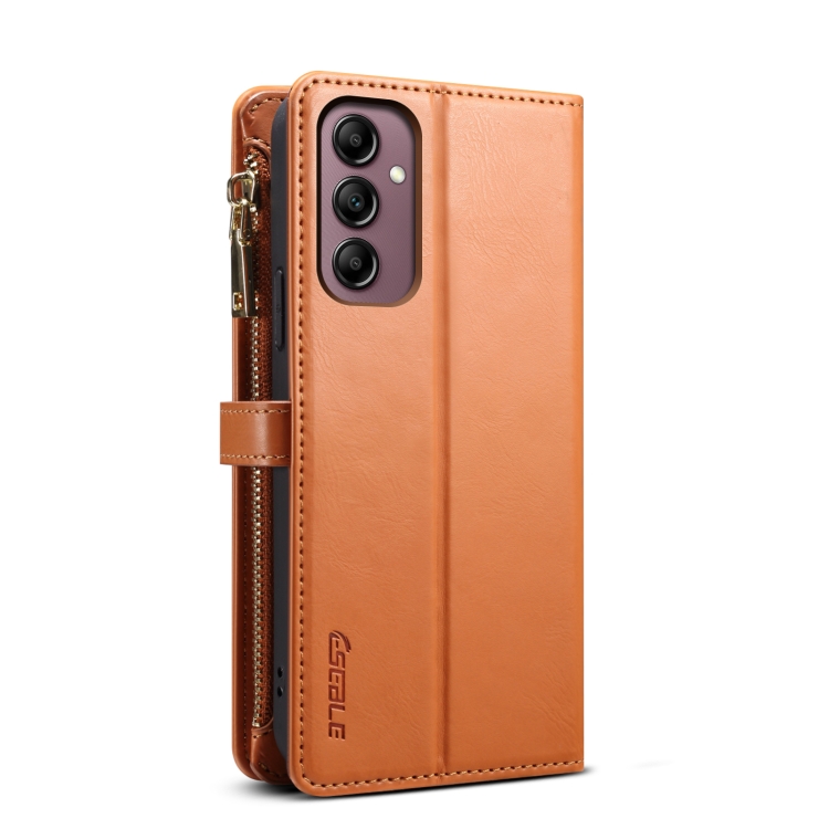 For Samsung Galaxy S25+ 5G ESEBLE Star Series Lanyard Zipper Wallet RFID Leather Case(Brown) For Samsung Galaxy S25+ 5G ESEBLE Star Series Lanyard Zipper Wallet RFID Leather Case(Brown)