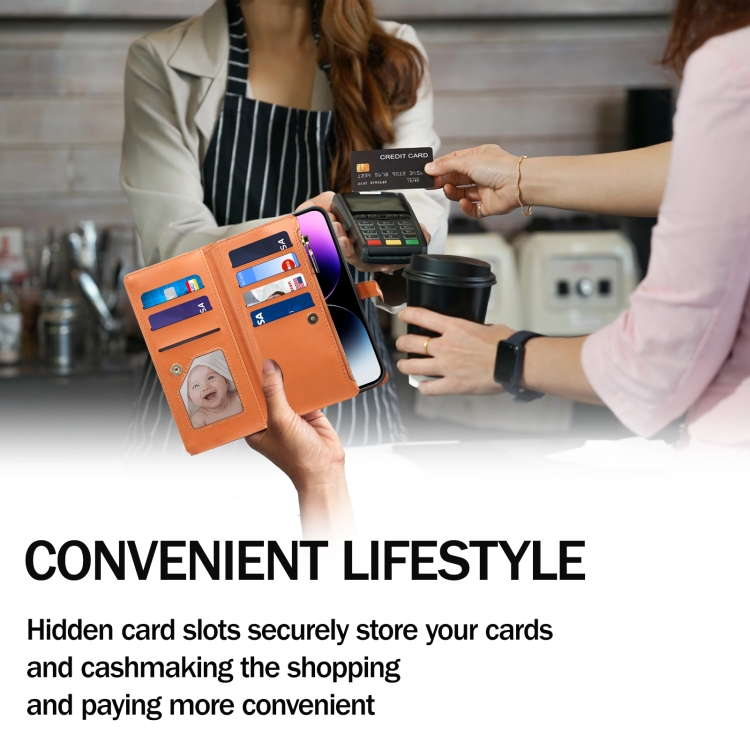 For Samsung Galaxy S25+ 5G ESEBLE Star Series Lanyard Zipper Wallet RFID Leather Case(Brown) For Samsung Galaxy S25+ 5G ESEBLE Star Series Lanyard Zipper Wallet RFID Leather Case(Brown)