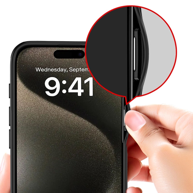 For iPhone 16 Pro Max Armor Clear TPU Hard PC Phone Case(Matte Black) For iPhone 16 Pro Max Armor Clear TPU Hard PC Phone Case(Matte Black)