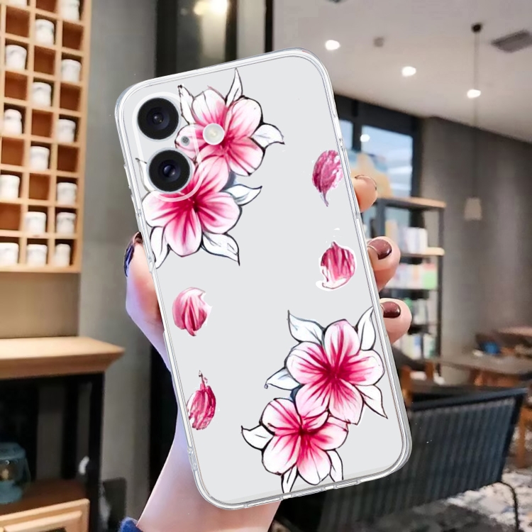 iPhoneアクセサリー CASETiFY iPhone 16 Sheer Sakura Pattern For iPhone 16 Colored Drawing Pattern Transparent TPU