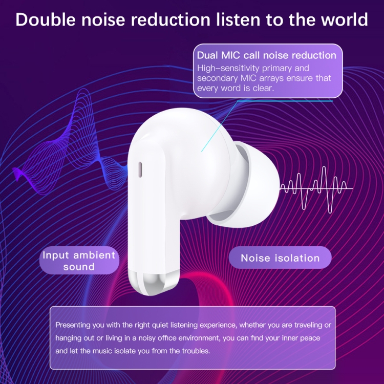 TOTU BE-16-TWS Bluetooth 5.3 Wireless Earphones(White) TOTU BE-16-TWS Bluetooth 5.3 Wireless Earphones(White)