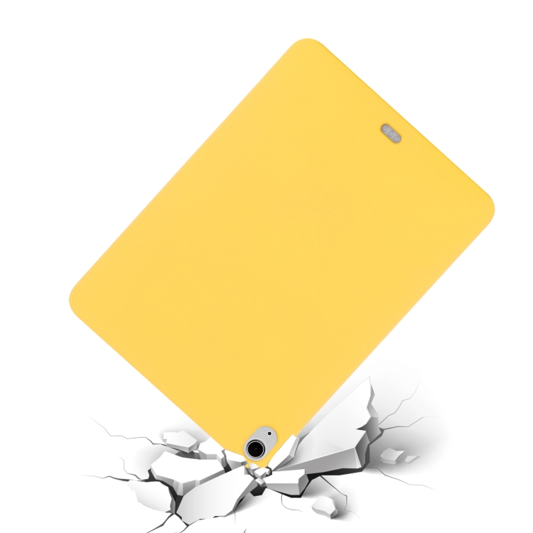 For iPad Air 13 2024 Pure Color Liquid Silicone Shockproof Tablet Case(Yellow) For iPad Air 13 2024 Pure Color Liquid Silicone Shockproof Tablet Case(Yellow)