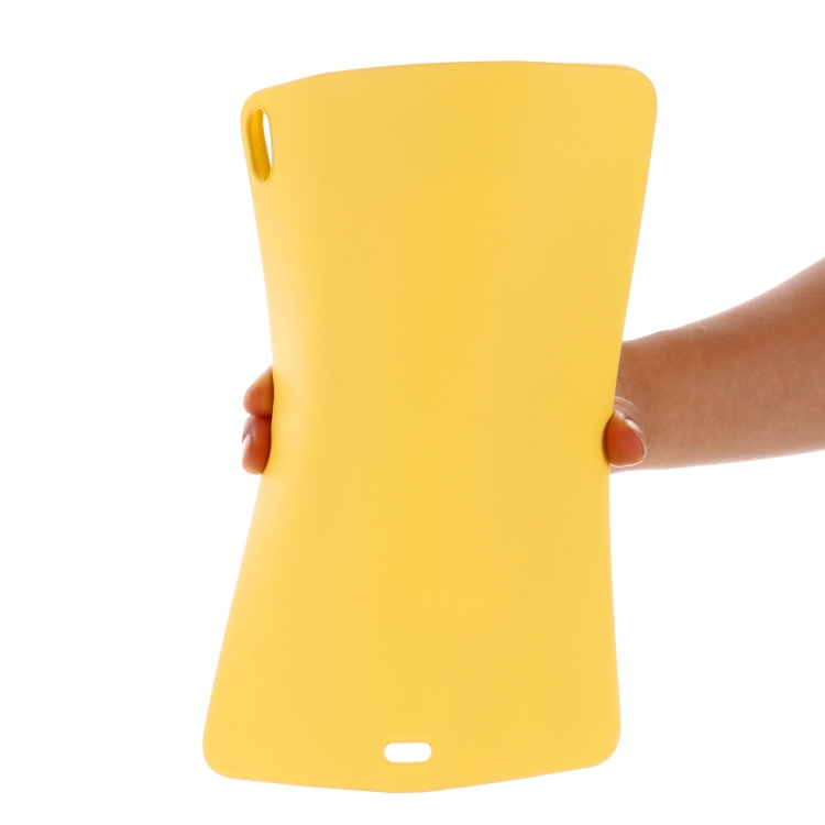 For iPad Air 13 2024 Pure Color Liquid Silicone Shockproof Tablet Case(Yellow) For iPad Air 13 2024 Pure Color Liquid Silicone Shockproof Tablet Case(Yellow)