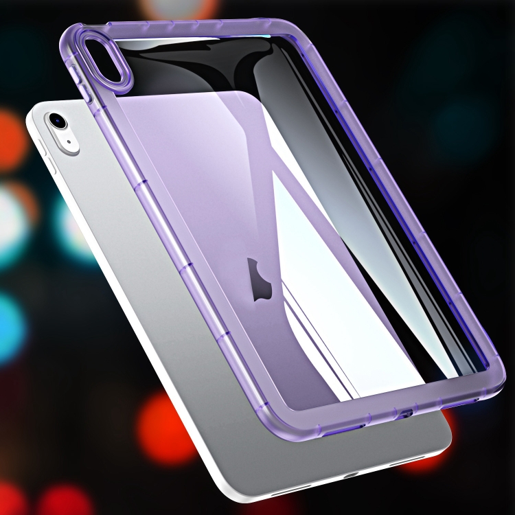 For iPad Air 2022 / 2020 10.9 Clear TPU Tablet Case(Purple) For iPad Air 2022 / 2020 10.9 Clear TPU Tablet Case(Purple)