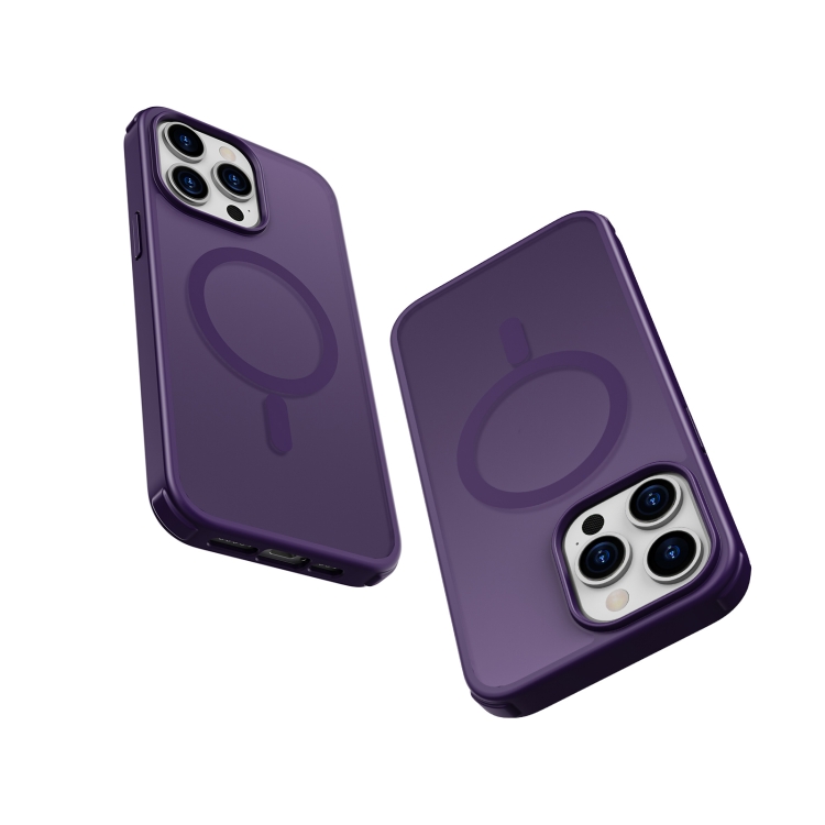 For iPhone 15 Pro Colorful MagSafe PC + TPU Phone Case(Purple) For iPhone 15 Pro Colorful MagSafe PC + TPU Phone Case(Purple)