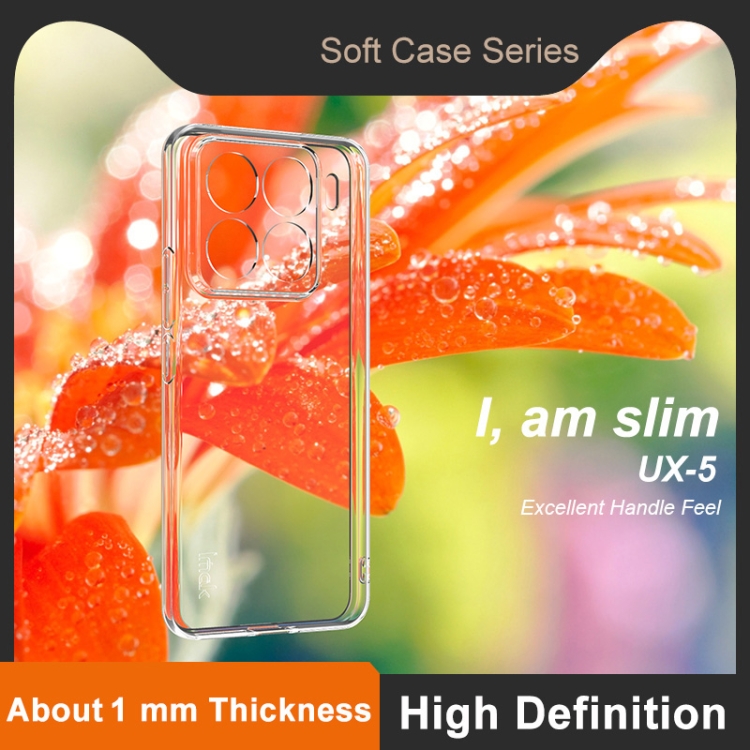 For Xiaomi 15 Pro imak UX-5 Series Super Slim Transparent Shockproof TPU Protective Case(Transparent)