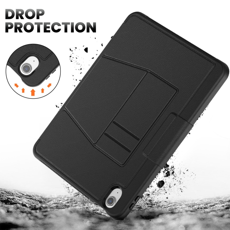 For iPad Air 11 2024 Smart B Magnetic Holder Leather Tablet Case(Black) For iPad Air 11 2024 Smart B Magnetic Holder Leather Tablet Case(Black)