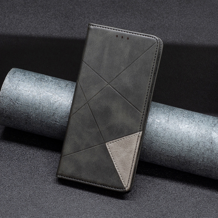 For Samsung Galaxy S25+ 5G Rhombus Texture Magnetic Leather Phone Case(Black) For Samsung Galaxy S25+ 5G Rhombus Texture Magnetic Leather Phone Case(Black)