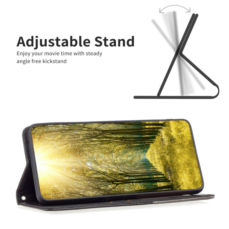 For Samsung Galaxy S25+ 5G Rhombus Texture Magnetic Leather Phone Case(Black) For Samsung Galaxy S25+ 5G Rhombus Texture Magnetic Leather Phone Case(Black)