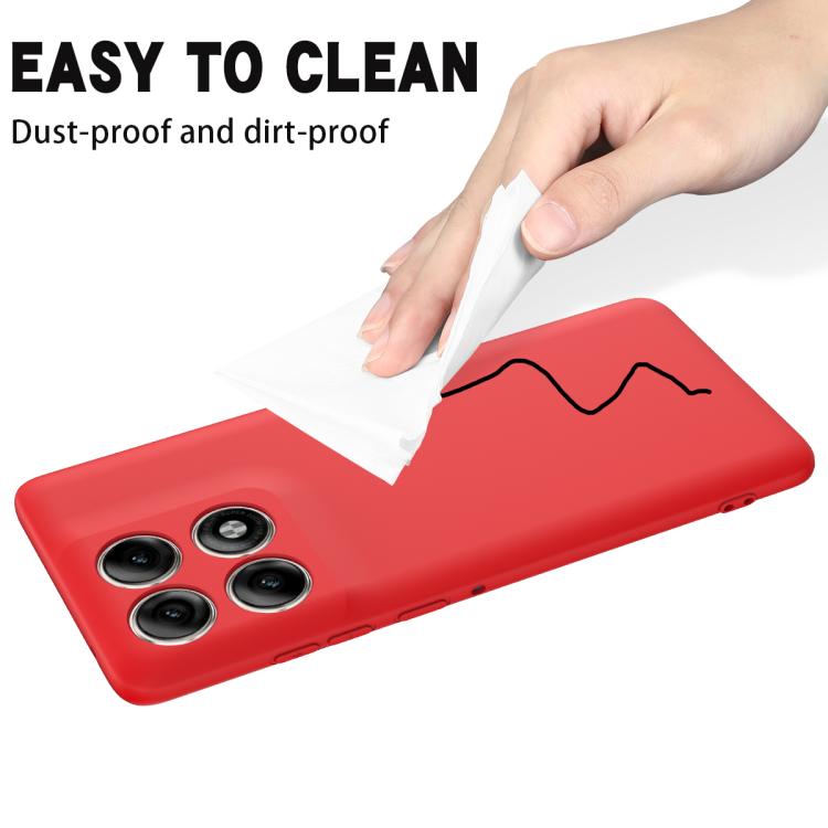 For Motorola Edge 70 Pro Solid Color Liquid Silicone Dropproof Full Coverage Phone Case(Red)