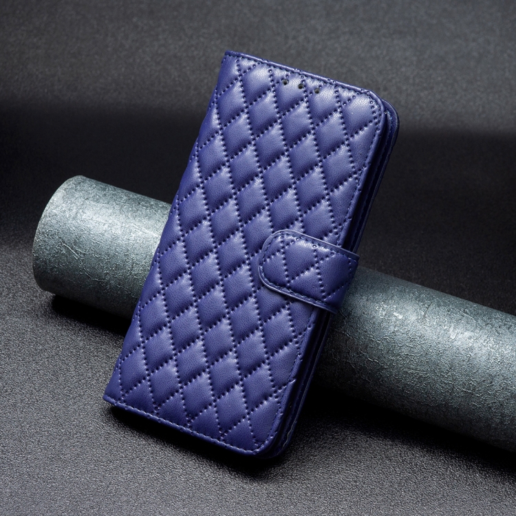 For Samsung Galaxy S25 5G Diamond Lattice Wallet Flip Leather Phone Case(Blue) For Samsung Galaxy S25 5G Diamond Lattice Wallet Flip Leather Phone Case(Blue)