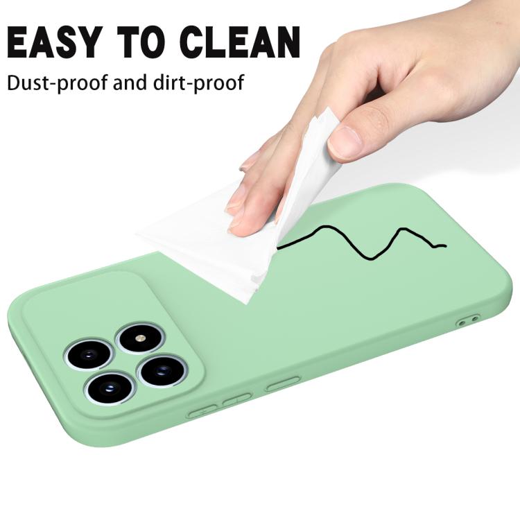 For Redmi K90 / Poco F8 Pro Solid Color Liquid Silicone Dropproof Full Coverage Phone Case(Green)