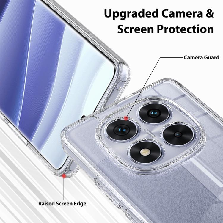 For Redmi Note 14 Pro 5G / Poco X7 5G Scratchproof Acrylic TPU Phone Case(Transparent)