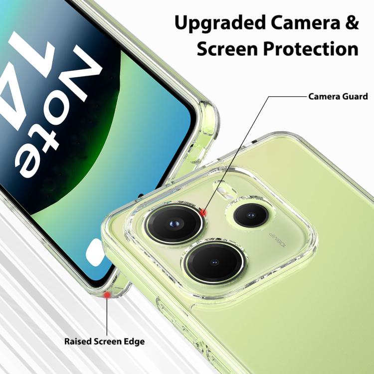 For Redmi Note 14 4G 164.84mm Scratchproof Acrylic TPU Phone Case(Transparent)