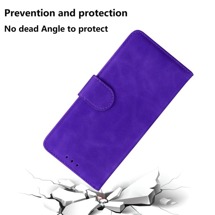 For Xiaomi 17 Ultra Skin Feel Pure Color Flip Leather Phone Case(Purple)