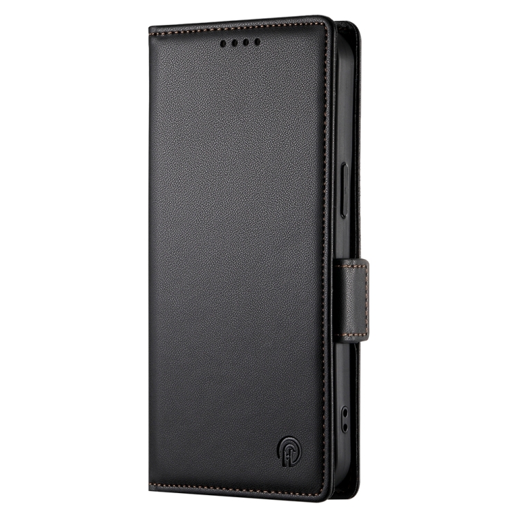 For Samsung Galaxy S23 FE 5G Side Buckle Magnetic Frosted Leather Phone Case(Black) For Samsung Galaxy S23 FE 5G Side Buckle Magnetic Frosted Leather Phone Case(Black)