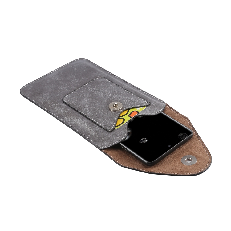 Elephant Texture Phone Men Waist Leather Case with Card Slot for 6.7-6.9 inch Smartphones(Dark Gray) Elephant Texture Phone Men Waist Leather Case with Card Slot for 6.7-6.9 inch Smartphones(Dark Gray)
