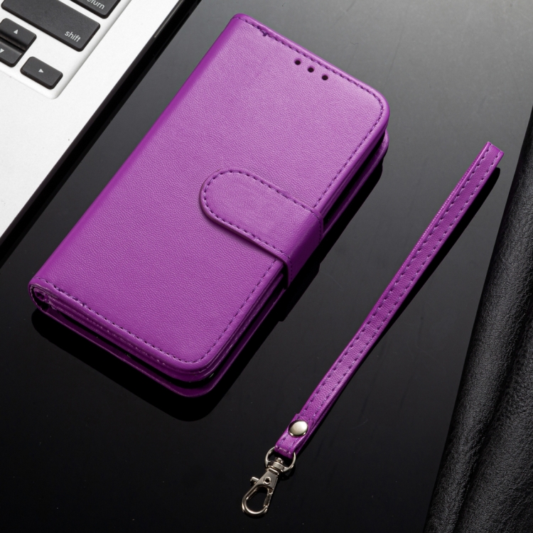 For iPhone 11 Pro Ultra-thin 9 Card Horizontal Flip Leather Case, with Card Slots & Holder & Lanyard(Purple) For iPhone 11 Pro Ultra-thin 9 Card Horizontal Flip Leather Case, with Card Slots & Holder & Lanyard(Purple)