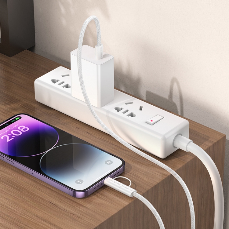 Borofone BX104 USB-C / Type-C to USB-C / Type-C / 8 Pin Fast Charge Data Cable, Length:1m(Black) Borofone BX104 USB-C / Type-C to USB-C / Type-C / 8 Pin Fast Charge Data Cable, Length:1m(Black)