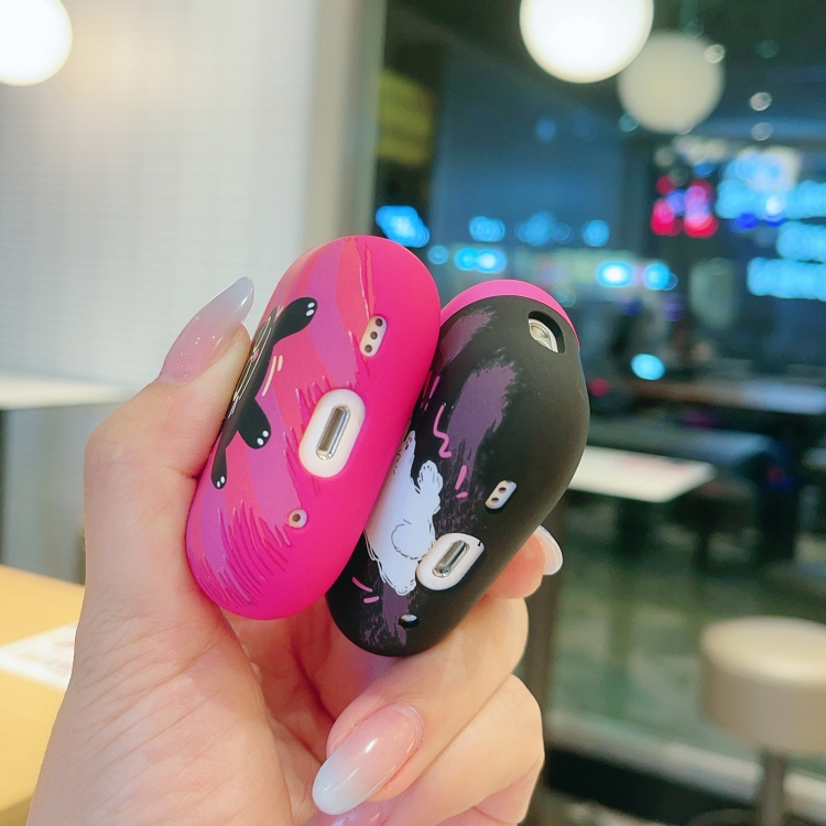 For AirPods Pro 2 Cat and Dog Pattern Earbuds Box Frosted TPU Case(Flashing Cat) For AirPods Pro 2 Cat and Dog Pattern Earbuds Box Frosted TPU Case(Flashing Cat)