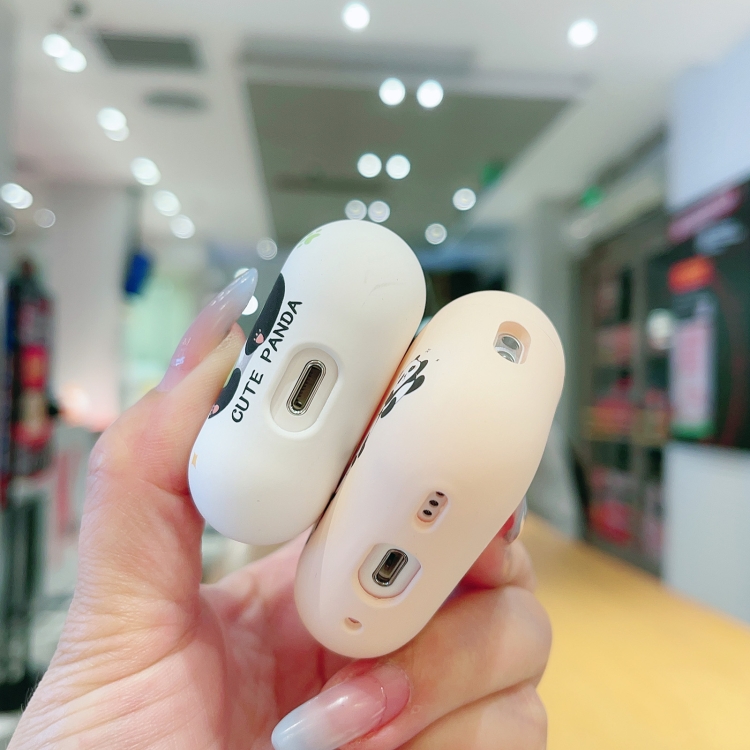 For AirPods Pro Panda Pattern Earbuds Box Frosted TPU Case(Panda Family) For AirPods Pro Panda Pattern Earbuds Box Frosted TPU Case(Panda Family)