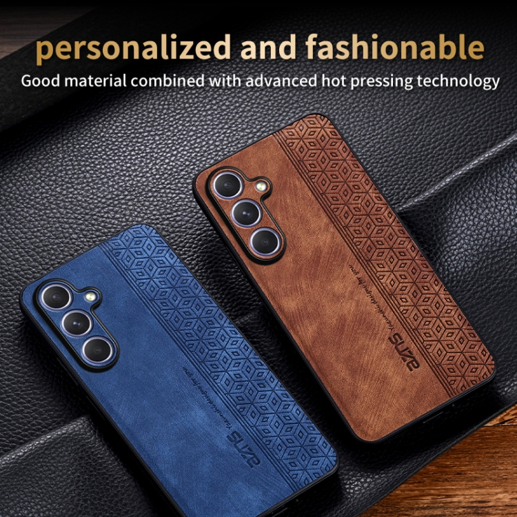 For Samsung Galaxy S25+ 5G AZNS 3D Embossed Skin Feel Phone Case(Sapphire Blue) For Samsung Galaxy S25+ 5G AZNS 3D Embossed Skin Feel Phone Case(Sapphire Blue)
