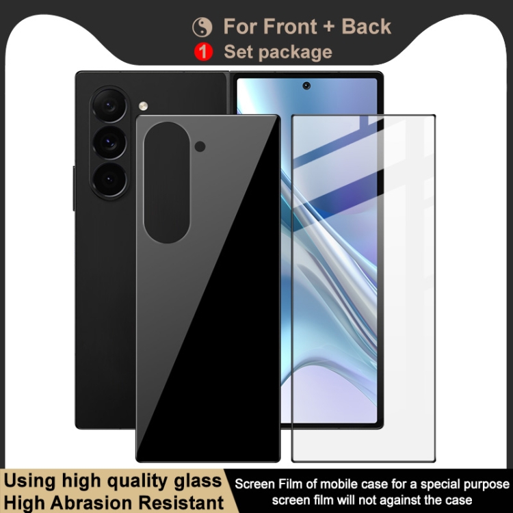 For Samsung Galaxy Z Fold6 imak Front Screen + Back Cover Tempered Glass Film, Phone Case Edition For Samsung Galaxy Z Fold6 imak Front Screen + Back Cover Tempered Glass Film, Phone Case Edition