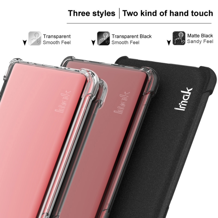 For iPhone 16 imak Shockproof Airbag TPU Phone Case(Transparent Black) For iPhone 16 imak Shockproof Airbag TPU Phone Case(Transparent Black)