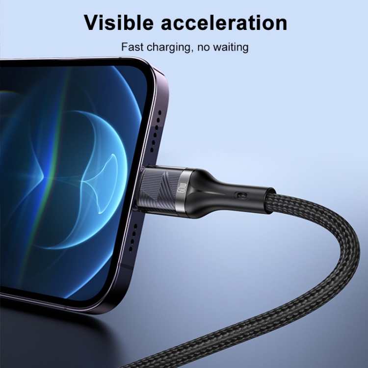 Yesido CA165C 60W USB + USB-C / Type-C to USB-C / Type-C 2 in 1 Fast Charging Data Cable, Length:1.2m(Black) Yesido CA165C 60W USB + USB-C / Type-C to USB-C / Type-C 2 in 1 Fast Charging Data Cable, Length:1.2m(Black)
