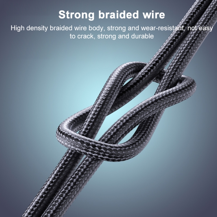 Yesido CA165L 27W USB + USB-C / Type-C to 8 Pin 2 in 1 Fast Charging Data Cable, Length:1.2m(Black) Yesido CA165L 27W USB + USB-C / Type-C to 8 Pin 2 in 1 Fast Charging Data Cable, Length:1.2m(Black)