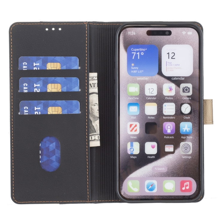For Samsung Galaxy S24 Ultra 5G Color Matching RFID Anti-theft Leather Phone Case(Black) For Samsung Galaxy S24 Ultra 5G Color Matching RFID Anti-theft Leather Phone Case(Black)