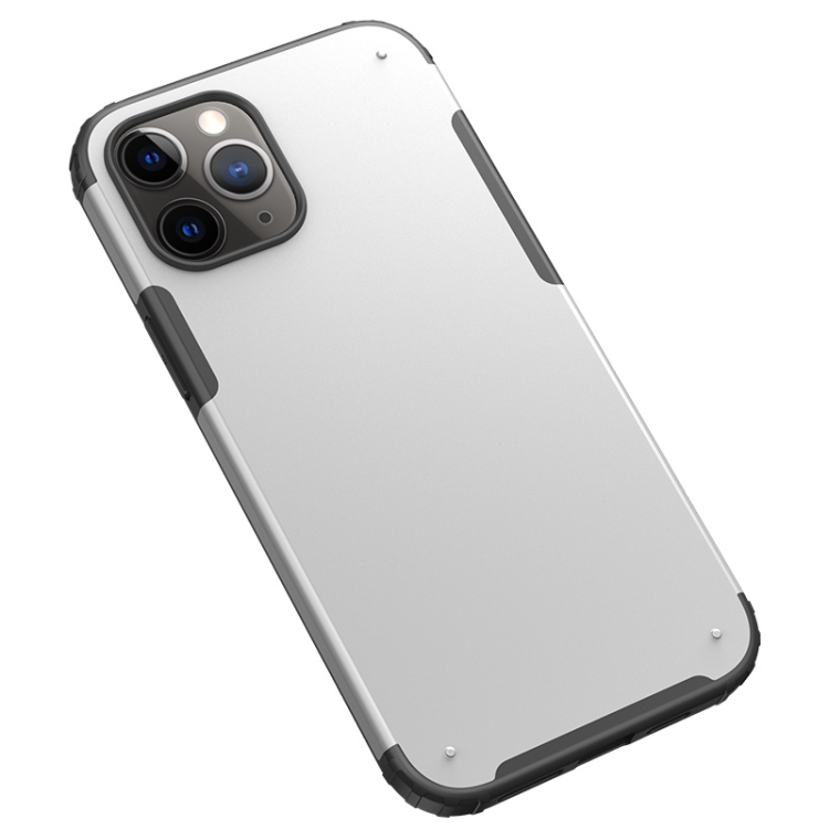 For iPhone 12 Pro Max Solid Color Four-corner Shockproof TPU + PC Protective Case(White) For iPhone 12 Pro Max Solid Color Four-corner Shockproof TPU + PC Protective Case(White)