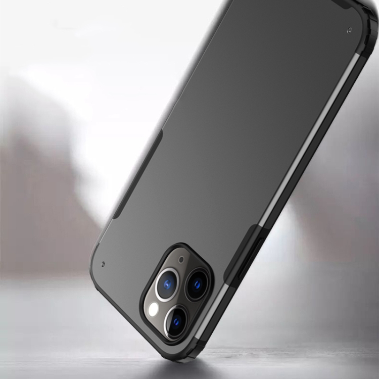 For iPhone 12 Pro Max Solid Color Four-corner Shockproof TPU + PC Protective Case(White) For iPhone 12 Pro Max Solid Color Four-corner Shockproof TPU + PC Protective Case(White)